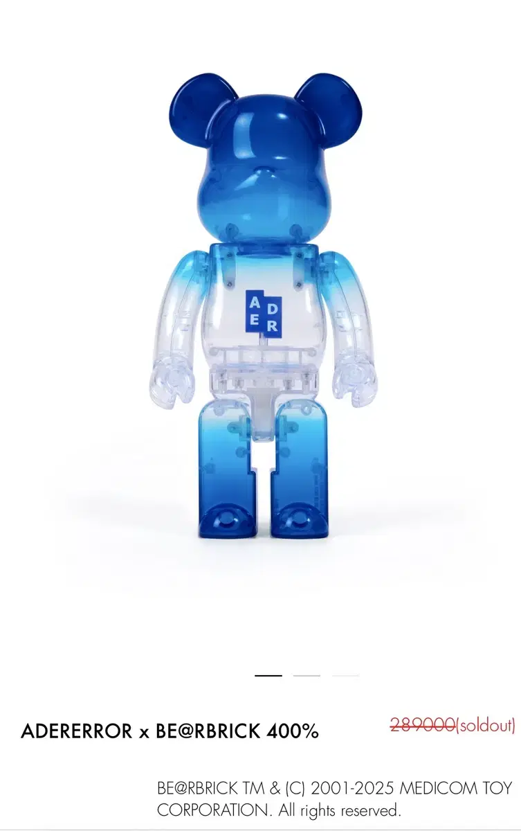 [Ader error x bearbrick] 아더에러 베어브릭 400%